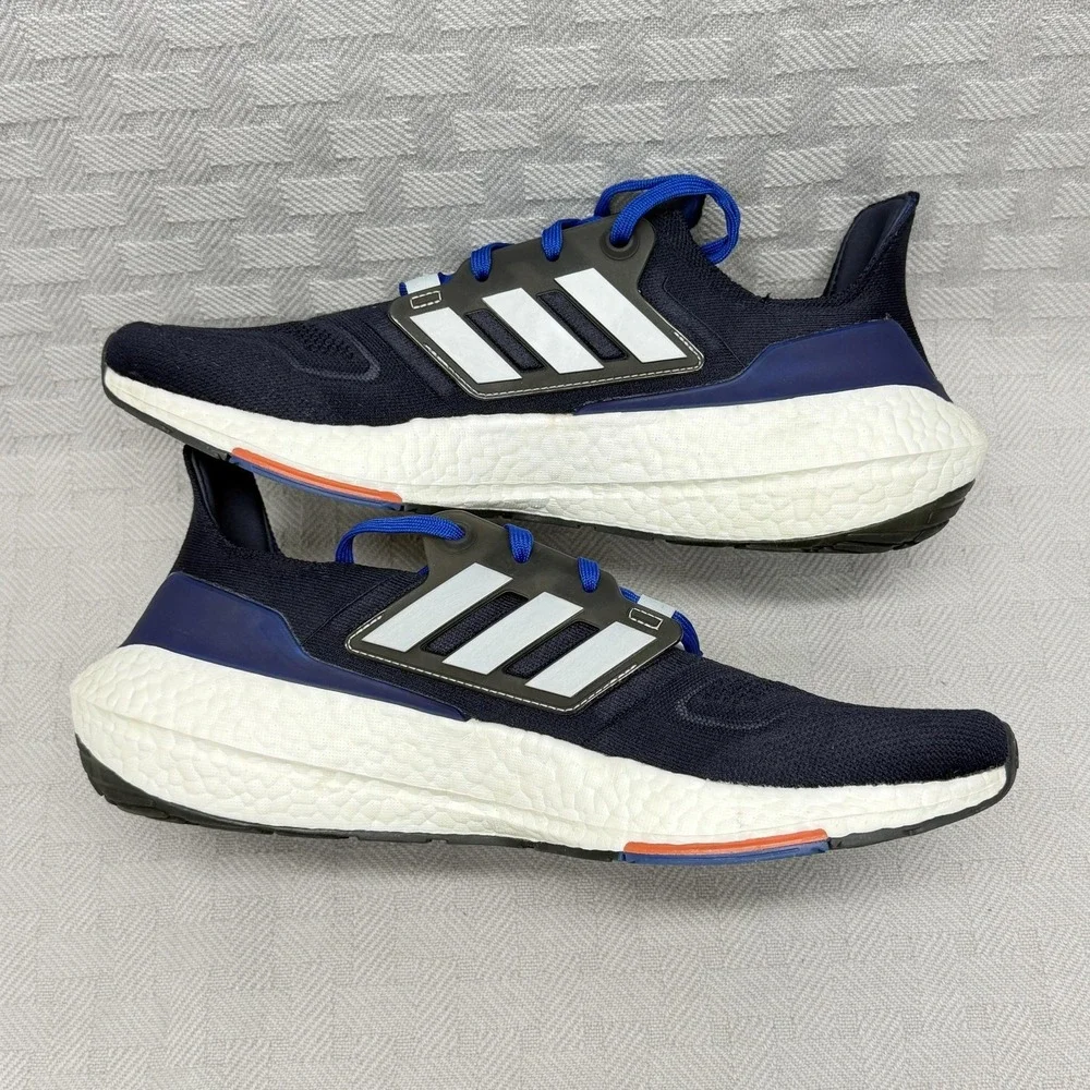 Adidas UltraBoost 22 Legend Ink Orange Shoes Mens Size 11.5 Blue Running GX6642‎